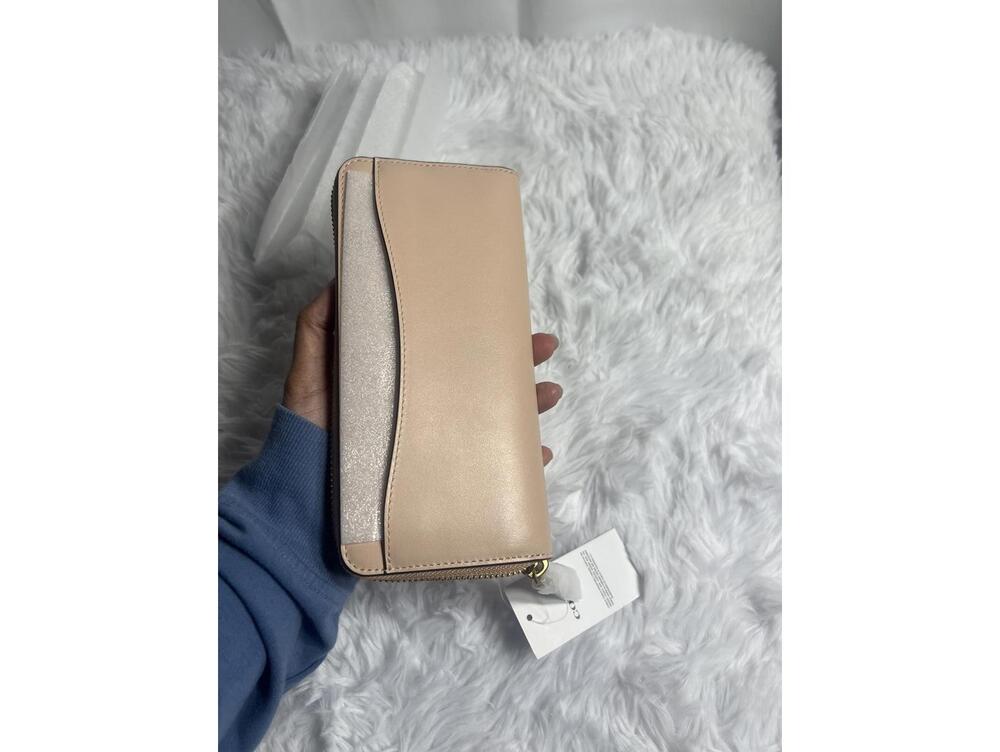 Coach Zip-Around Wallet in Nude Leather - Picture 5 of 6